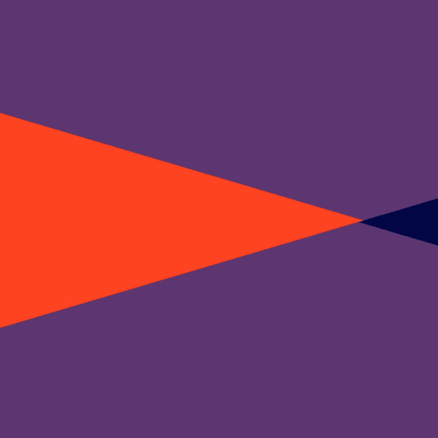 Directional red abstract visual representing a clear website journey